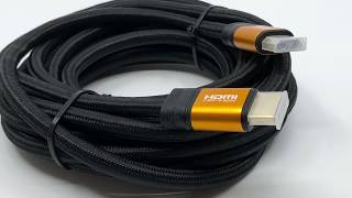 HDMI High Speed Gold Cable Cord M/M for PS3 XBOX HDTV HD – 3FT 6FT 15FT 25FT Ibra High-Speed with Ethernet HDMI Type A 19Pin Cable Pro Gold Orange 5.0 m【4K】