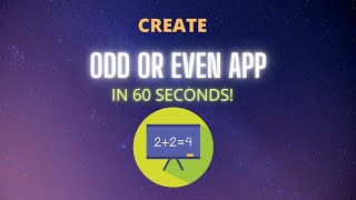 Create Odd or Even Number Mobile App || MIT App Inventor || By Krishna Raghavendran