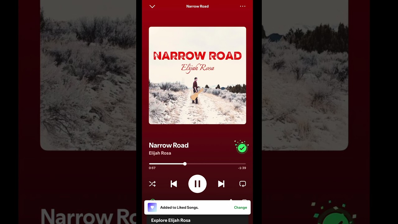 My first song is out now! Narrow Road - Elijah Rosa