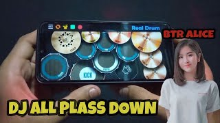 DJ ALL FALS DOWN ( BTR ALICE NAMBAH DAMAGE ) TIKTOK VIRAL | REAL DRUM COVER
