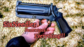 GOGUN SIXNEEDLER CO2 STEEL DART AIRGUN PENETRATING EVERYTHING! 💪💪💪