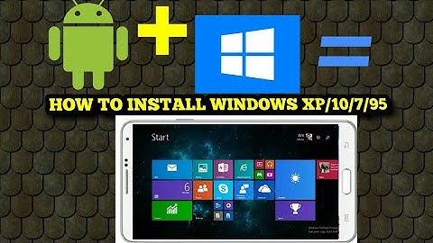 (Latest method)how to install & run windows xp/10/8/7/95 on android in telugu - no pc needed