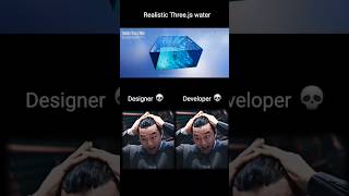 Insane Realistic Water Animation in Three.js 🌊🔥 | #shorts #3D #animation