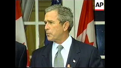 Bush meets Canada's Chretien