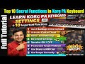Korg PA Keyboard Settings 10 Important Functions PA1000 PA700 PA600 PA300
