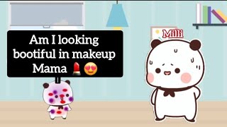 Secret Makeup Gone Wrong 💄😮‍💨| Milli Excitement For New Look 😍| BubuDudu And Milli | BubuDudu MHM