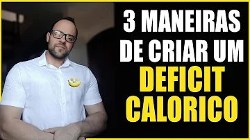 Como se cria um déficit calórico?