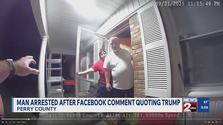 Man arrested after Facebook comment quoting President Trump