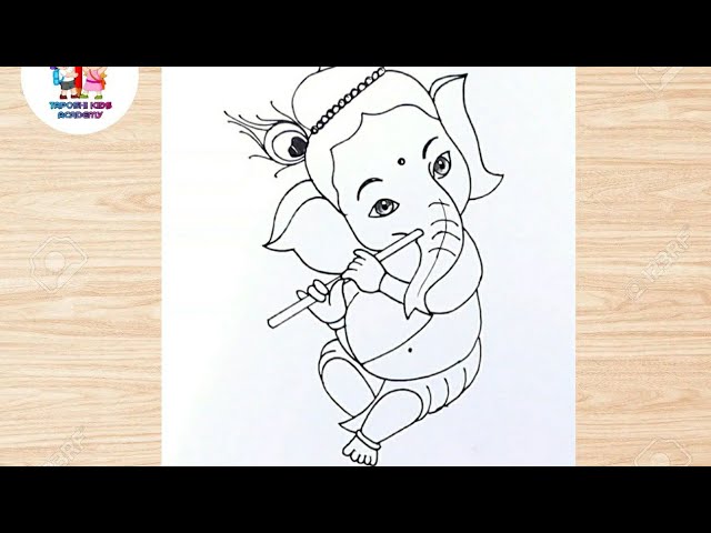 Bal Ganesha drawing | Ganesha Sketch with Pencil | Ganesha sketch, Ganesha  drawing, Drawings