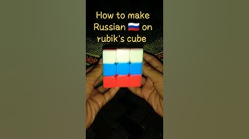 how to make Russian 🇷🇺 flag on rubik