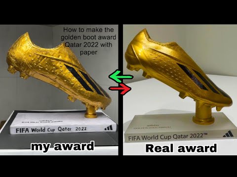 How to make Mbappe Golden Boot Winner Fifa World Cup Qatar 2022 make it with paper easy #goldenboot