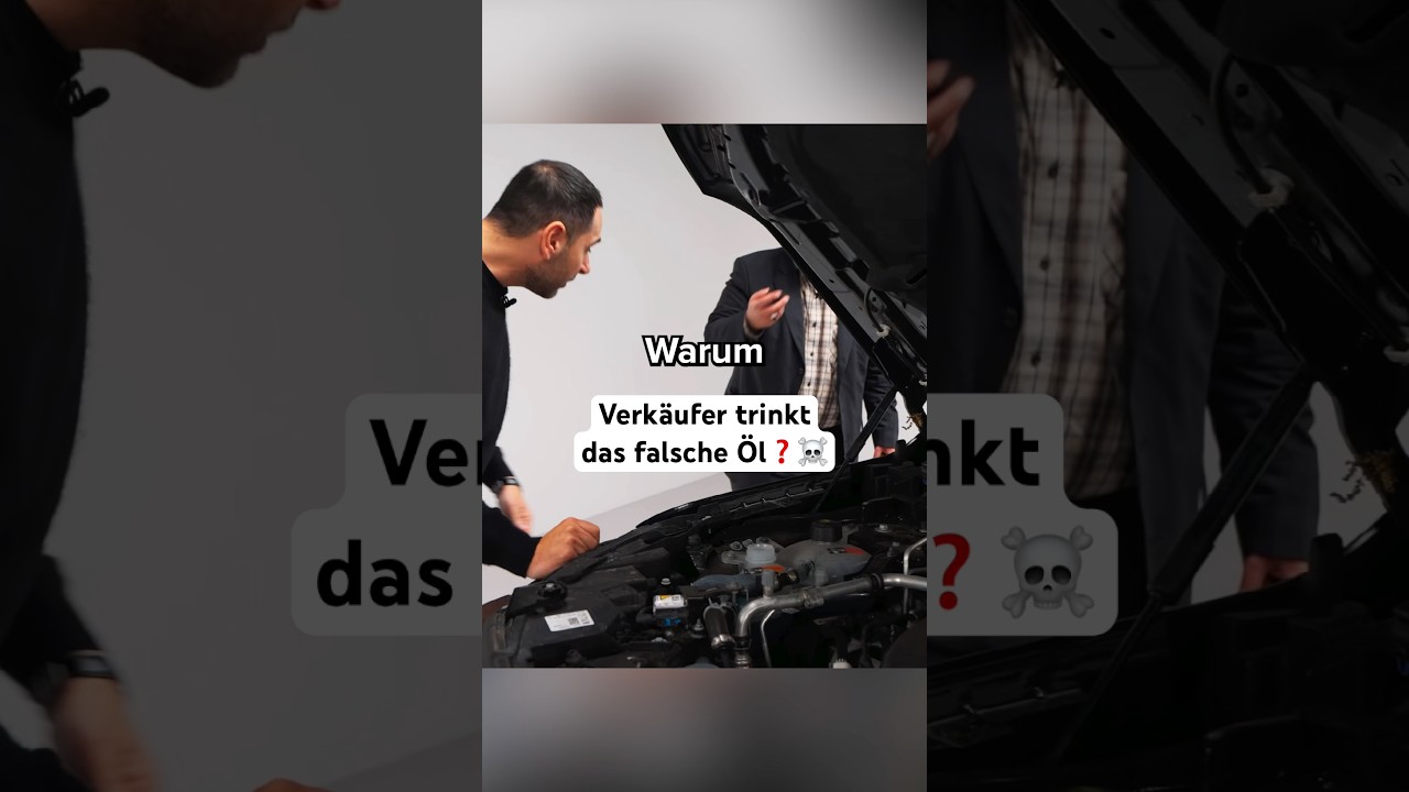 Der Verkäufer trinkt das falsche Öl #omidmouazzen #autohandel