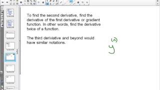 45S Higher Order Derivatives Example 1