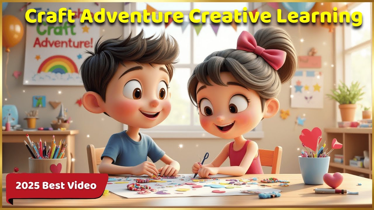 Learn Story for Kids Craft Adventure | 3D Animated Kids Story | Bunny, Fox & Friends Learn Teamwork🤝