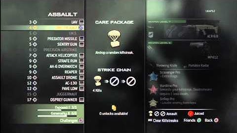 Modern Warfare 3 Custom Class Set up Tutorial | Kill Streaks