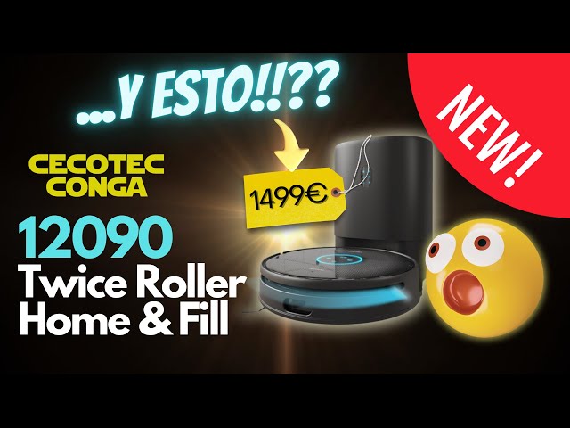 NUEVA Cecotec CONGA 12090 Twice Roller Home&Fill por 1500€!!😯  ¿¿locura??¿precio sin sentido? 