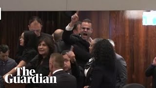 'Shame!': security staff eject Knesset members after Israeli judicial changes
