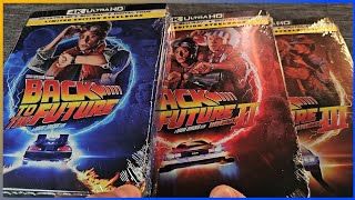 Back to the Future Trilogy 4K Blu-ray Steelbook Unboxing Physical Media