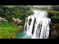 贵州, 黄菓樹瀑布, 航拍Guizhou,Huang Guo Shu waterfalls 11.2017