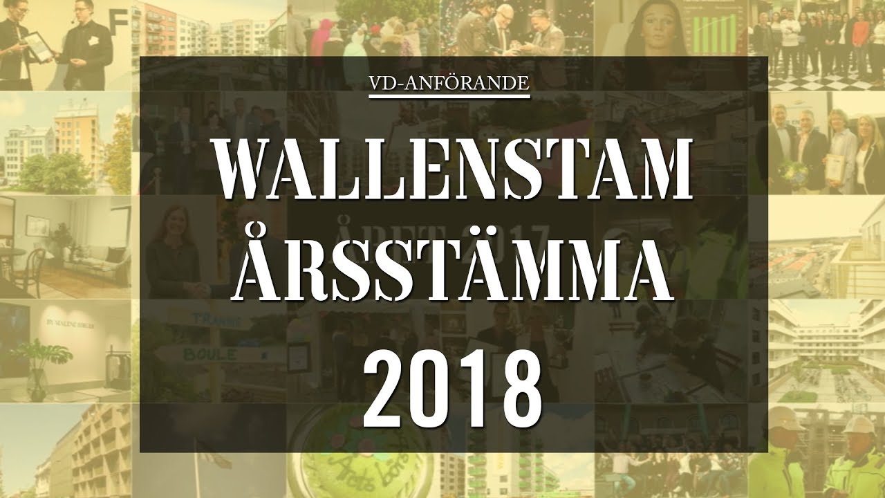 Wallenstam Årsstämma 2018