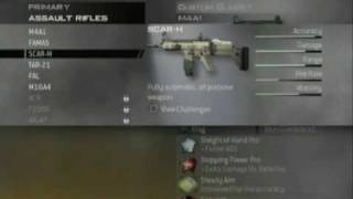 Modern Warfare 2 Classes tutorial : Assault rifles part 1