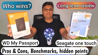 Which is the Best External HDD? WD My Passport vs Seagate One touch detailed comparison [Eng]