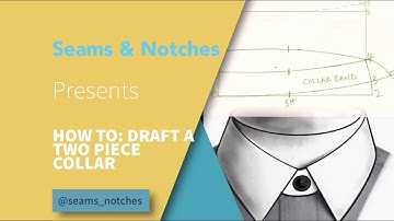 How to draft a Two piece collar (Easy method)