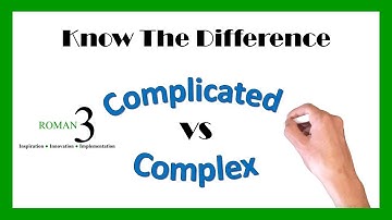 The Difference Between A Complicated And A Complex Situation