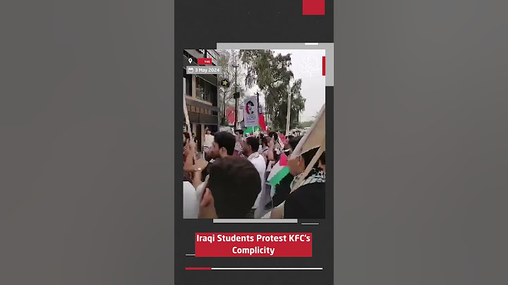 Iraqi Students Protest KFC's Complicity in Israeli Genocide
