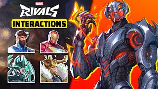 All ULTRON Unique Interactions! | Marvel Rivals S2.5