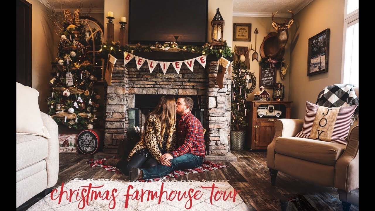 Our Farmhouse Christmas Home Tour 2018 - YouTube