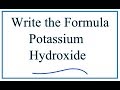 Potassium and Hydroxide Ion Charges