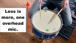 Snare Drum Solo Recorded With DIY Home Studio Setup