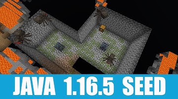 Minecraft Java 1.16.5 Seed: Double spider spawner and taiga village at spawn