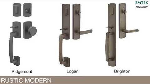 EMTEK Rustic Modern Door Hardware Collection