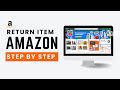 How to Return an Item on Amazon With or Without Box (2026)