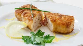 How to Make Chicken Cordon Bleu Recipe - Stuffed Chicken Breast