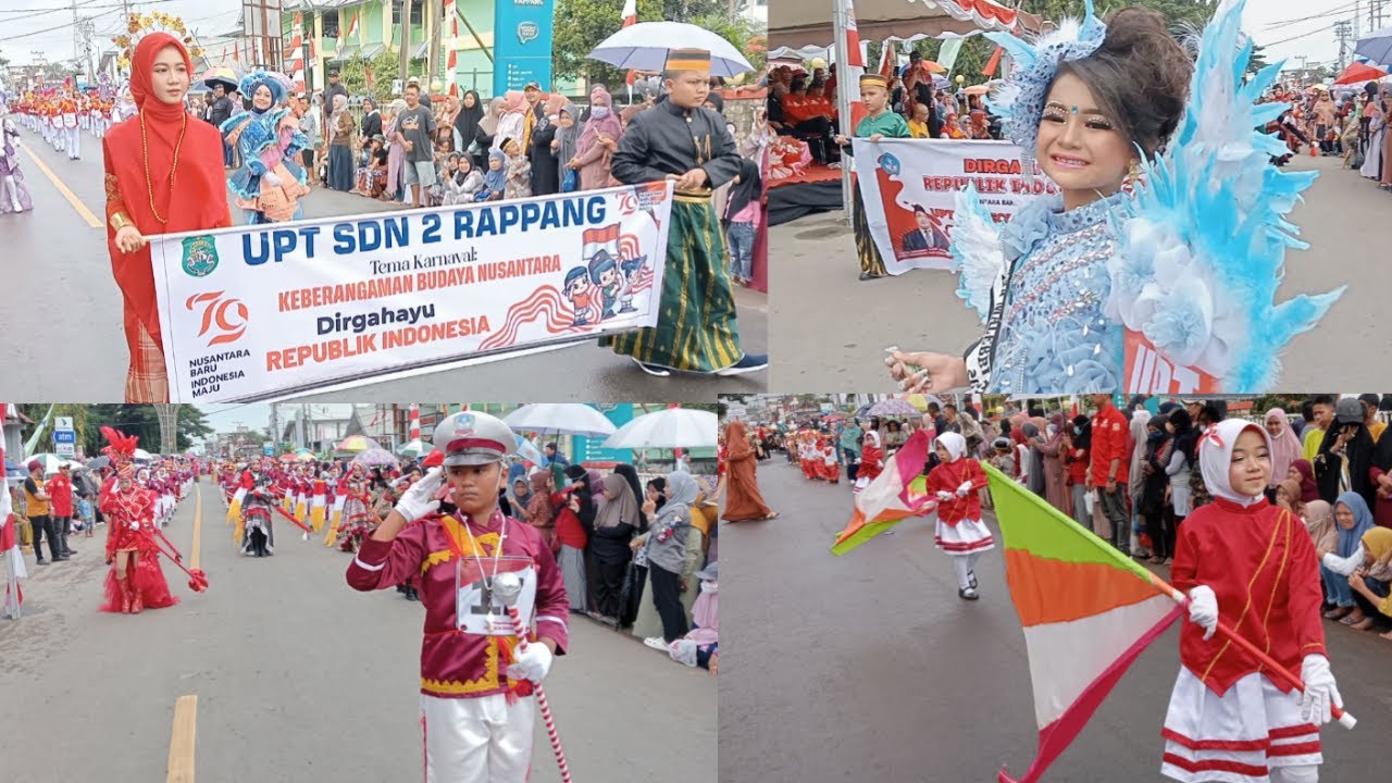 KARNAVAL TINGKAT SD PART 1 || SEMARAK HUT RI KE - 79 KEC. PANCA RIJANG, KAB. SIDRAP