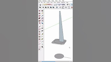 Street cone in sketchup #howtousesketchup #sketchup #sketchupmodeling