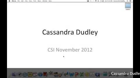 Cassandra Dudley instructonal podcast.mov