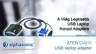Aten Cv211 Laptop Usb Konzol Adapter - Biztonságtechnika - Számítástechnika - Alphasonic Kft.