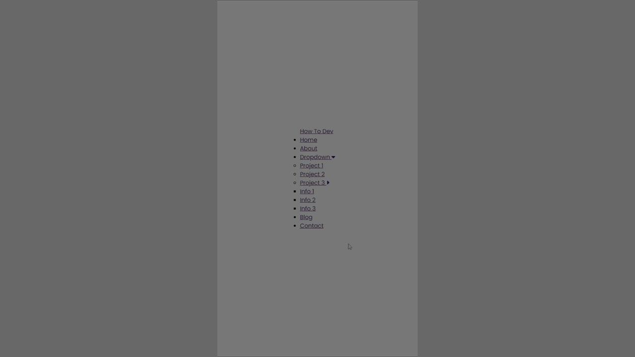 How To Make Simple Dropdown Menu Using HTML & CSS - YouTube