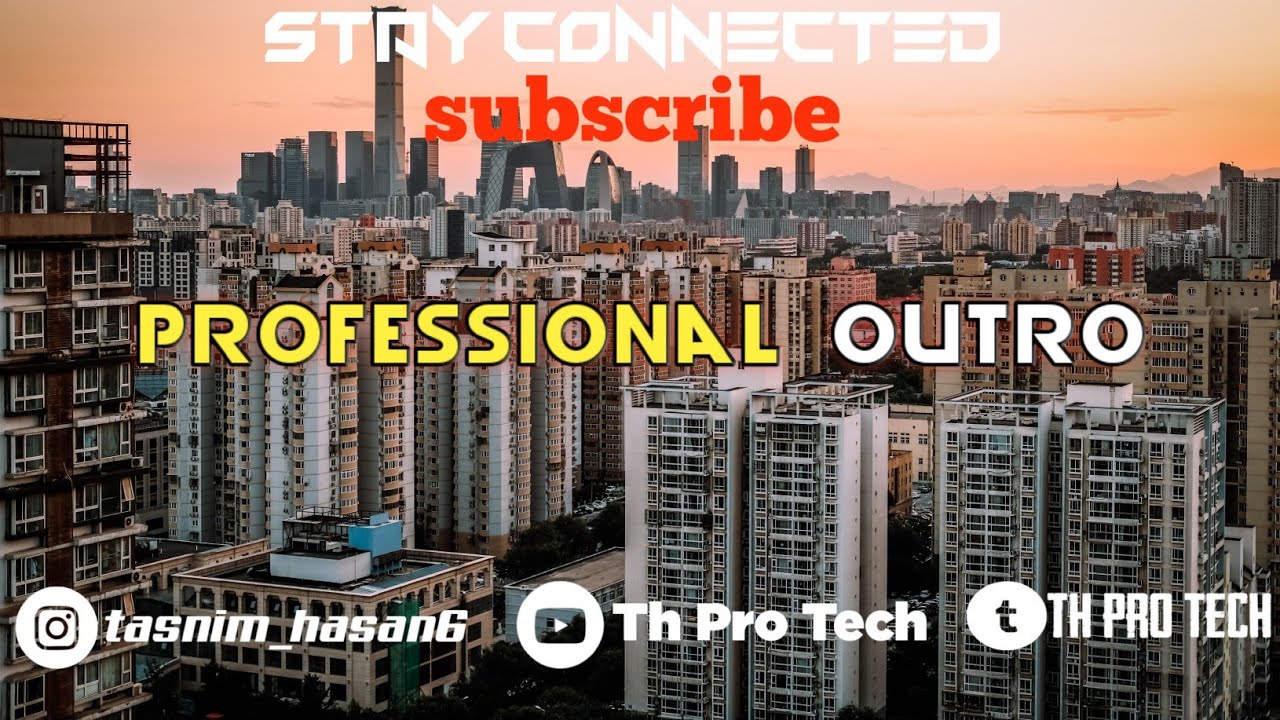 HOW TO MAKE OUTRO FOR YOUTIBE|PROFESSIONAL OUTRO IN ANDROID|Outro for ...