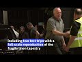 Bayeux Tapestry arrives in London after epic journey from France | AFP