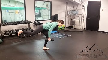 Single Leg RDL with Single Arm Dumbbell Row