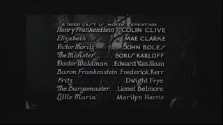 Frankenstein (1931) End Credits (TCM 2023)