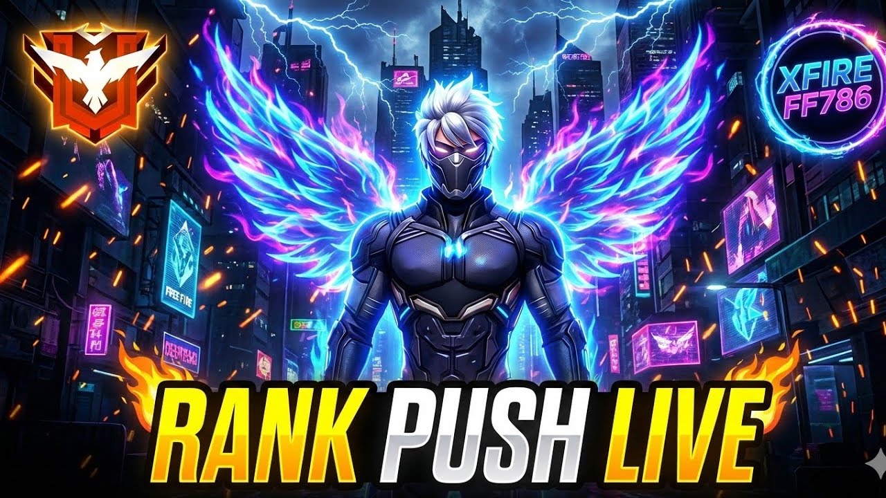 🔥 FREE FIRE RANK PUSHING LIVE STREAM 🔥