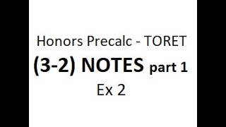 HP (3-2) NOTES Part 1 - Ex 2