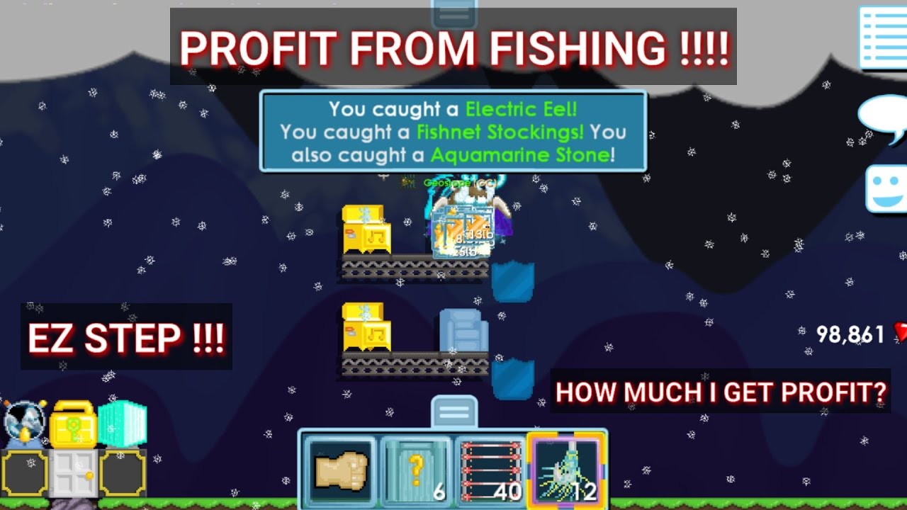 HOW TO PROFIT FROM FISHING Growtopia GeoslopeGT YouTube