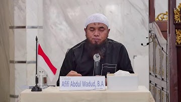 [Live] Dampak Buruk Fitnah - Ustadz Afifi Abdul Wadud, BA